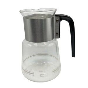 Vintage MCM CORY DGPL-4 8 Cup Glass Coffee Brewer/Maker Replacement Carafe